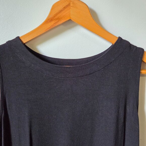 EUC J JILL BLACK BOATNECK LONG TANK TOP SIZE SMALL - Picture 3 of 12